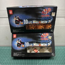 Vtg. Foremost Industries Halloween Pumpkin & Ghosts Blow Mold 10 Lite Set C2 picture