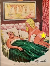 Playboy cartoon - It's a poor workman who blames his tools - FRAMED - . picture