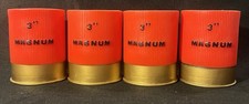 River’s Edge 3” Magnum Red Shotgun Shell Rubber Can Koozie-Set Of 4 picture