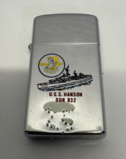 Vintage US Navy Zippo U.S.S. Hanson DDR 832 picture