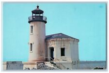 c1950's Old Abandoned Lighthouse On Oregon Bullards Beach Park Oregon Postcard picture