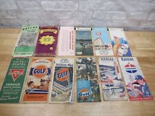 Lot of 12 Vintage Road Maps Oil Rare Gulf Standard 30s-60s picture