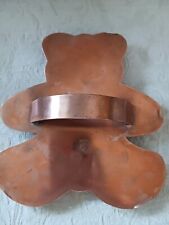 Rare Vtg Michael Bonne Handmade Large Teddy Bear Copper Cookie Cutter 7