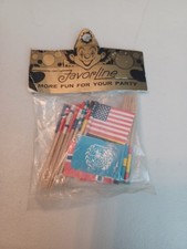 Vintage Favorline Toothpick Flags 1961 Made In Japan picture