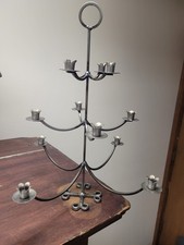 Vintage MCM Sweden Wrought Iron Candelabra  Harry Bostrom Original Modell  picture