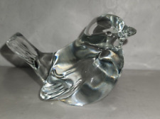 Fenton Art Glass Clear  Bird Figurine picture