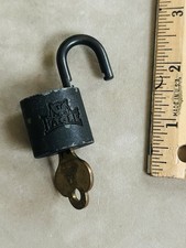 Vintage Eagle Lock Company Padlock with Key Terryville CT Antique picture