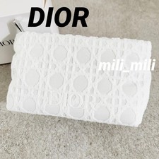 Dior/White Canary Cosmetics Pouch Novelty Dior Towel Fabric Rare Luxury Designer picture