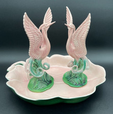 VTG MCM Pink Cranes Pair & 13