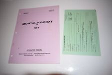WILLIAMS MORTAL KOMBAT 3 OPERATION MANUAL 16-44039-101 MARCH 1995 (BOOK794) picture