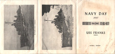 1945 U.S.S. Franks (DD554) Navy Day Vintage Military Program Astoria Oregon picture