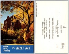 Rally Day Church Event Postcard picture