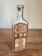 Antique Rawleigh’s Extract of Orange 3 Oz Bottle Original Label Cork 1920s picture