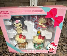 Enesco Jim Shore Hello Kitty & Friends Christmas Figurine Set 4pc Boxed picture