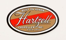 Hartzell Airplane Propeller Decal, Vintage Aviation  DEC-0109 picture