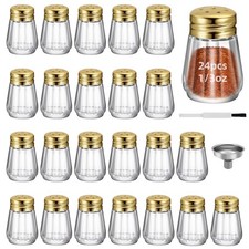 24Pcs 0.3 OZ Mini Salt and Pepper Shakers - Small Mini Salt Shaker Clear Seas... picture