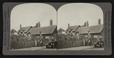 Shottery England Anne Hathaway's Cottage 1926 Tudor Cottage Stereo View picture