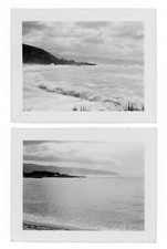 Waislua & Waimea Bay O'ahu Oahu Hawaii Vintage Old Small Photos Photographs 1948 picture