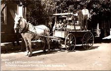 1909 Newburg PA SMF Glure's Saddle Shop Float RPPC Real Photo Postcard 4P23-5 picture