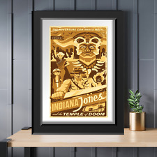 Indian Jones and the Temple of Doom Movie poster drawing picture
