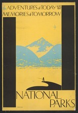 Vintage National Park Travel Art Poster Print picture