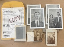 1890s Cabinet Card & Tiny Photo + B&W Prints UNCLAIMED from Photographer Estate picture