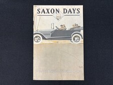 Antique 1914 1915 Saxon Days Six & Roadster Motor Car Brochure Booklet Pamphlet picture