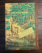 1967 St Helens West Hunters Map Weyerhaeuser Washington Vintage Forest Map picture