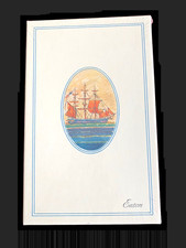 New OS VTG Eaton Boxed Set Sealed TALL SHIP Stationary Sheaffer Kaleidoscope Pen picture