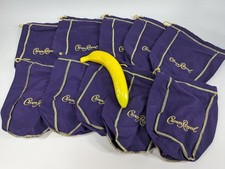 Lot Of 10 Crown Royale Drawstring Bags Purple picture