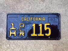 1963 - CALIFORNIA - DEALER - LICENSE  PLATE picture