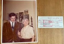 The Three Stooges Moe Howard Autograph Check (Signed Twice) picture