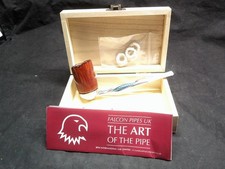 ✔️NEW FALCON PIPE BRIAR SMOOTH TALL  BOWL #AN 11 BLUE SHILLELAGH STEM BOX -W2 picture