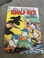 Walt Disney’s Donald Duck #328 Old California Dell 1951 Disney Comic VG/FN picture