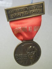 1980 Indiana State Republican Convention Otis R. Bowen 44th Governor  Medallion picture