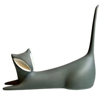 Vintage Porcelain Cat Figurine by Jeroslav Ježek for Royal Dux Bohemia Czech picture