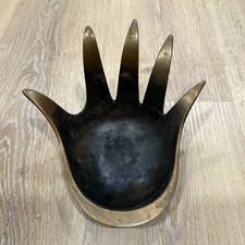 Walter Bosse BRONZE Hand Sculptural Ashtray Trinket Dish Austria, 1950 MSM LARGE picture
