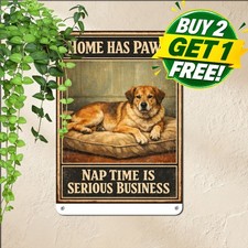Loyal German Shepherd Canine Guardian Art Retro Metal Tin Sign Plaque 8x12 picture