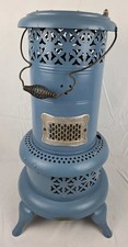 Antique Perfection Oil Heater Blue Kerosene Stove Cleveland Ohio w/ Fuel Tank picture