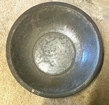 Vintage Gray Metal Bowl - Metal Serving Bowl in Gray Color picture