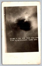 1918 Almira WA Solar Eclipse Real Photo Postcard W. C. Alexander Rppc Astronomy picture