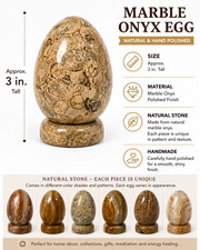 Natural Onyx Marble Egg 3