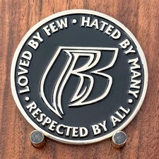 Loved By Few Hated By Many Respected By All Logo Challenge Coin  W#26 picture