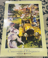 Vintage 1996 Meadow Brook Concours d’Elegance Poster - Excellent Condition Art picture