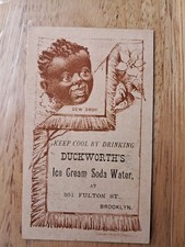 Vintage 1882 Keep Cool By Drinking Duckworths Ice Cream Soda  Advertisement  picture
