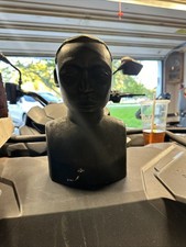 Vintage Large And Heavy Hand Crafted African Blackwood Bust Sculpture Of Man picture
