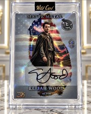 2026 Wild Card Matte Metal America 250 Elijah wood auto true 1/1 Brushed Oil SSP picture