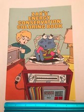 Vtg 1984 Duke Power Zax's Energy Electric Conservation Promo Coloring Book NOS - picture