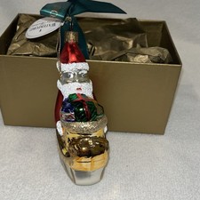 1997 Waterford Ornament Holiday Heirlooms Limited Santa's Journey * picture