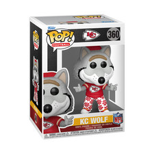 Funko Pop NFL Mascots Kansas City Chiefs KC WOLF Vinyl Figure #360 picture